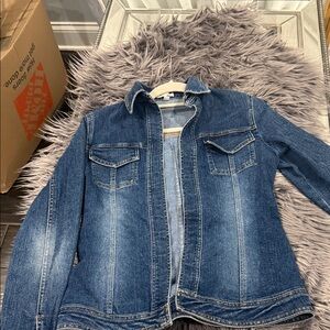 Cache Dark Blue Jean Jacket